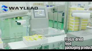 خط تولید بسته بندی مواد غذایی خشک شده یخ زده ربات فریز خشک کن اتوماتیک بشقاب