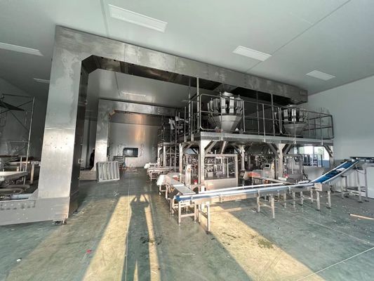30 M/min سرعت تغذیه سیستم کنترل کننده PLC خط بسته بندی خودکار برای 250-350g/m2 اندازه کارتن